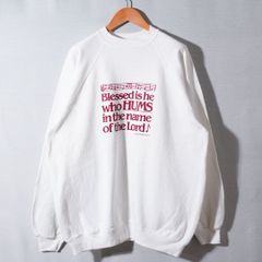 90s USA제 1990년제 헤인스 Hanes 스웨트 XL 빈티지 화이트 라글란 아메카지 미국 스트리트 헌 옷 X102
