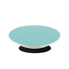 エレコム HCF-BDBUL バランスボード 耐荷重120kg 滑り止めラバー付き マット付き ライトブルー