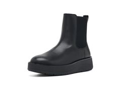フィットフロップ レディース シューズ ブーツ・レインブーツ チェルシーブーツ チェルシー レザー Fitflop GenFF Roam Leather Chelsea Boots All Black