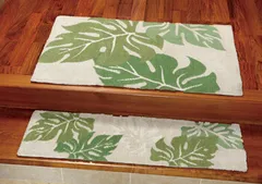 玄関マット 約45×75cm　屋内 滑りにくい加工 アラカイ グリーン