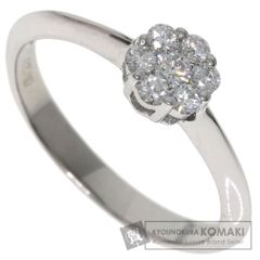 TASAKI タサキ フラワーモチーフ ダイヤモンド リング・指輪 K18WG レディース [中古]