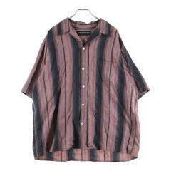 WACKO MARIA (ワコマリア) OMBRE STRIPED OPEN COLLAR SHIRT S/S オンブレ ストライプ オープンカラー レーヨン 半袖シャツ ピンク/ブラック