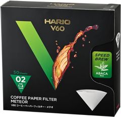 HARIO ハリオ V60 コーヒーペーパーフィルター メテオ 02 1~4杯用 50枚入り VCF-02-50-MT スペシャルティコーヒー 日本製