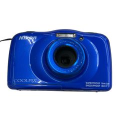 186001 動作未確認 Nikon ニコン COOLPIX W100 防水デジタルカメラ ブルー
