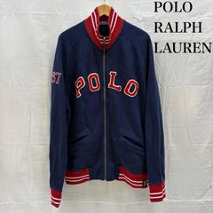 ポロラルフローレン アーチロゴ ワッペン ナンバリング ジップアップ ブルゾン スウェット生地 トラックジャケット メンズ XL ISItems【USED】【古着】【中古】50167481