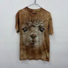 Y2017 The Mountain Tシャツ S 茶 アニマル タイダイ ザマウンテン 古着卸 アメリカ仕入