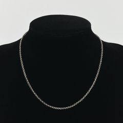 CHROME HEARTS 크롬 하트 18inch NECKCHAIN ロールチェーン18inch SV925 ネックレス 5g シルバー