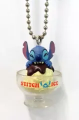 【中古】キーホルダー・マスコット(キャラクター) スティッチ+カップアイス ｢リロ＆スティッチ アイスマスコットコレクション｣