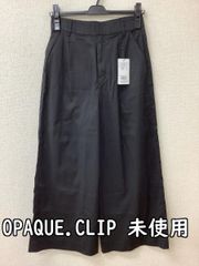 OPAQUE.CLIP オペークドットクリップ タグ付き未使用 黒 タックパンツ ウエストゴム サイズ38/M