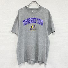 RUSSELL　ラッセル　半袖プリントTシャツ　グレー　XLサイズ　古着　カットソー トップス メンズ コットン【値引き交渉OK！】