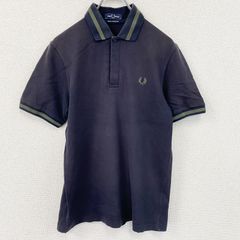 FRED PERRY　フレッドペリー　半袖ポロシャツ　紺　ネイビー　40サイズ　古着　トップス メンズ コットン【値引き交渉OK！】
