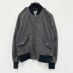 AVIREX　アヴィレックス　PX　フライトジャケット/MA-1　ダークグレー　Mサイズ　古着　アウター メンズ コットン ナイロン【値引き交渉OK！】
