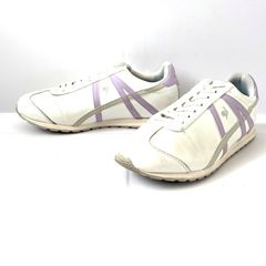 軽い運動に最適！【le coq sportif】ルコックスポルティフ 薄底ランニング LCS ベルシー クラシック LCS BERCY CLASSIC ローカット スニーカー ゴルフ シューズ ホワイト レディース サイズ 25.0cm/M53200UU