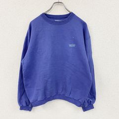 UNITED COLORS OF BENETTON　ユナイテッドカラーズオブベネトン　スウェット/トレーナー　青紫　ブルーパープル　46サイズ　古着　トップス メンズ コットン【値引き交渉OK！】