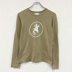 agnes b.　アニエスベー　レザール　長袖プリントTシャツ/ロンT　ライトブラウン　2サイズ　古着　カットソー トップス メンズ コットン【値引き交渉OK！】