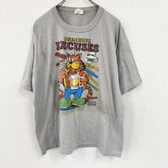 RICHMOND　リッチモンド　半袖プリントTシャツ　シングルステッチ　ヴィンテージ　グレー　XLサイズ カットソー メンズ コットン 古着　トップス ポリエステル【値引き交渉OK！】