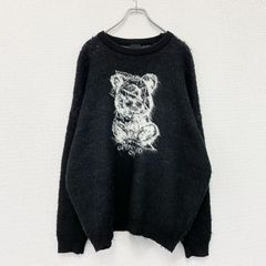 OY　オーワイ　HAIRY SKETCH ODOLLY KNIT　ニットセーター　黒　ブラック　ワンサイズ　古着　トップス メンズ【値引き交渉OK！】