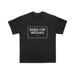 メダカ飼育 Tシャツ BORN FOR MEDAKA 英字ボックスロゴ ブラック 半袖 ドライ メール便送料無料【tshmedaka07-80001】 【VS-ONE】