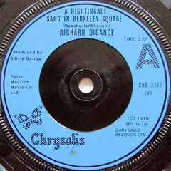 7インチ Richard Digance A Nightingale Sang In Berkeley Square CHS2385 Chrysalis
