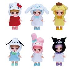 ぷちリカちゃん 산리오 キャラクターズコレクション 全6種セット