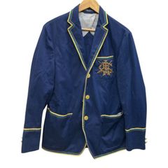 Polo RALPH LAUREN/ポロラルフローレン/テーラードジャケット/ネイビー/エンブレム/パイピング/金ボタン/イタリア製/サイズ40S/メンズ/FB4884