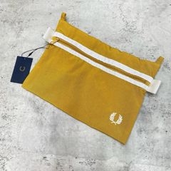 ▽ 新品訳あり FRED PERRY フレッドペリー LIGHT WEIGHT POUCH サコッシュ ポーチ ショルダーベルト欠品 1SZ ベージュ系 ■■ レディース