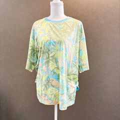 LEONARD LEONARD レオナール トップス チュニック カットソー五分袖