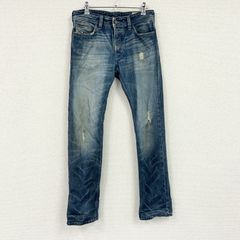 DIESEL　ディーゼル　デニムパンツ/ジーンズ　ボタンフライ　インディゴ　W28サイズ　古着　ボトムス メンズ コットン【値引き交渉OK！】