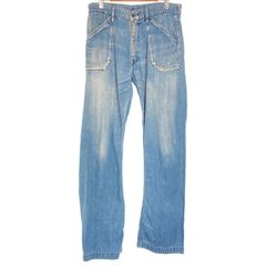 【中古】　45rpm　デニムパンツ　Gパン　ジーンズ　ジップフライ　無地　日本製　アメカジ　古着　/1583