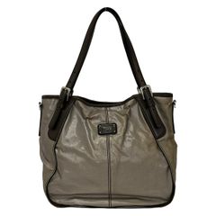 TOD'S(トッズ) トートバッグ グレージュ×ダークブラウン レザー