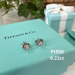 ティファニー ダイヤモンドバイザヤードピアス0.22ct プラチナ950