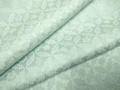 平和屋着物▽BANKANわものや　色無地　単衣　七宝花地紋　千草鼠色　正絹　逸品　DABH4581du