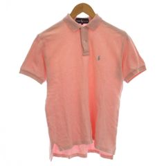 ラルフローレン RALPH LAUREN ポロシャツ L ピンク 半袖 襟付き 無地 /LP