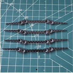 ミニ四駆用カーボンATフロント.単アンカーリア、1軸左右独立スライドセット社外品 ミニ四駆用 カーボンATフロント、単アンカーリア、1軸左右独立スライド