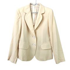 ラピーヌブランシュ LAPINE BLANCHE ジャケット シングルボタン ブランド印字ボタン ベージュ系 9サイズ 1008773