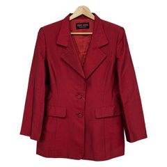 YUKITORII ユキトリイ ジャケット サイズ9 M レディース 상태좋음 - レッド シルク 長袖