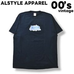 【ビッグサイズ】 00sヴィンテージ AAA アルスタイルアパレル 50mm LosAngeles プリント 半袖 Tシャツ 2XL ネイビー メンズ