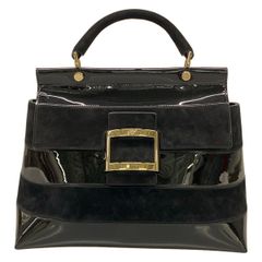 RogerVivier(ロジェヴィヴィエ) ハンドバッグ ヴィヴ カバ 黒 レザー