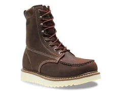 ウルヴァリン メンズ シューズ ブーツ・レインブーツ Tシャツ ブーツ Wolverine Loader Steel Toe Work Boot Dark Brown ブラウン