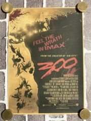 クラフト紙製 映画ポスター　300:スリーハンドレッド （ジェラルド・バトラー 主演） 42㎝×30㎝ #2　D10-01/THU