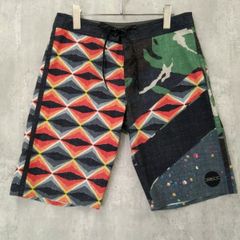 O'NEILL　オニール 小物 30 インディゴブルー系 春夏 ボードショーツ サーフパンツ 水着 海パン ハーフパンツ ショートパンツ メンズ 迷彩 総柄 ラ・ヴェリタ古着 260909-2045