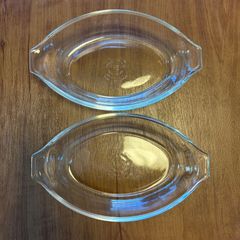 【2個セット】 PYREX ガラス製 グラタン皿