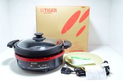 送料無料】TIGER タイガー グリルなべ CQF-A100 RM ファインレッド