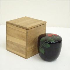 琉球塗中棗（保護箱）　  茶道 茶道具 おしゃれ 茶器 なつめ 茶入 薄茶器 薄茶 薄器 お茶 茶 抹茶 抹茶入れ 容器 骨董