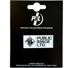 Public Image Ltd / Diamond Pil Logo & Stacked Text Pin Badge - パブリック イメージ リミテッド ピンバッジ