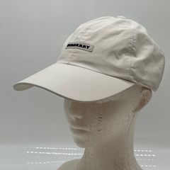 KO5098□バーバリー ゴルフ キャップ ホワイト系 ポリエステル 56-60ｃｍ