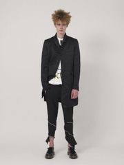 BLACK COMME des GARCONS 19ss 裁ち切りデザイン ナイロンロングジャケット XS 블랙 꼼데가르송 2019ss AD2018