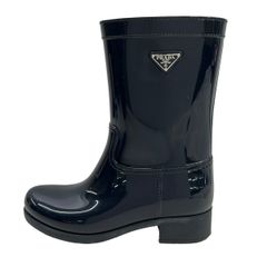 PRADA SPORT(プラダスポーツ) レインブーツ 36 レディース ダークネイビー