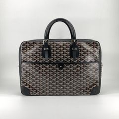 GOYARD（ゴヤール） アンバサッド ドキュメントケース ビジネスバッグ ブラック×タン