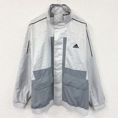 adidas　アディダス　ウィンドブレーカー　ライトグレー　XLサイズ　古着　アウター レディース ポリエステル【値引き交渉OK！】